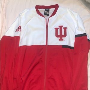 Adidas NCAA Indiana University Zip Up Jacket M